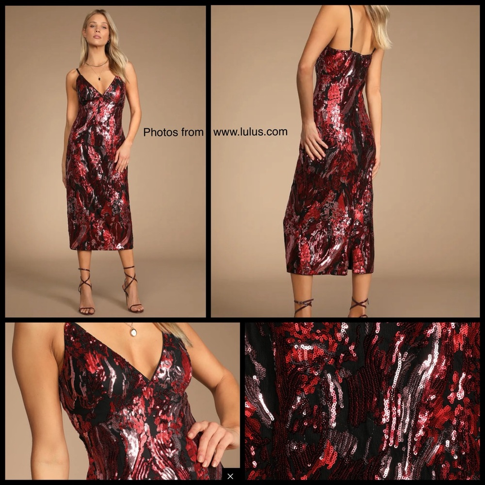 NWT Lulu’s Sequin Dress